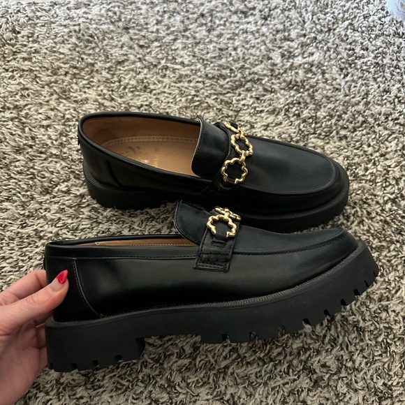 Sam & Libby Shoes - Chunky black loafers